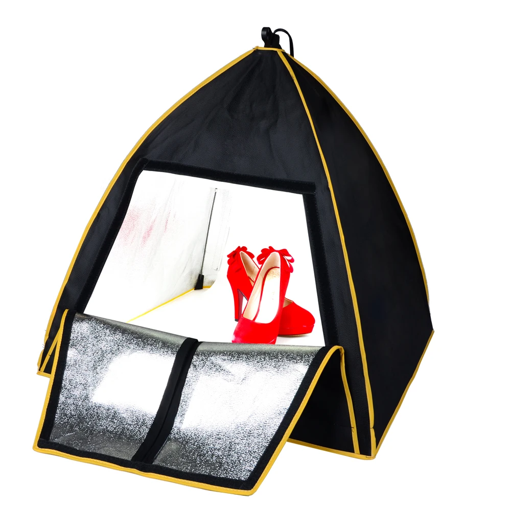 

63*63*66CM Photo Light Box Softbox Portable Mini Photography Studio Light Box With Professional 65W 5500K LED Light Bulb