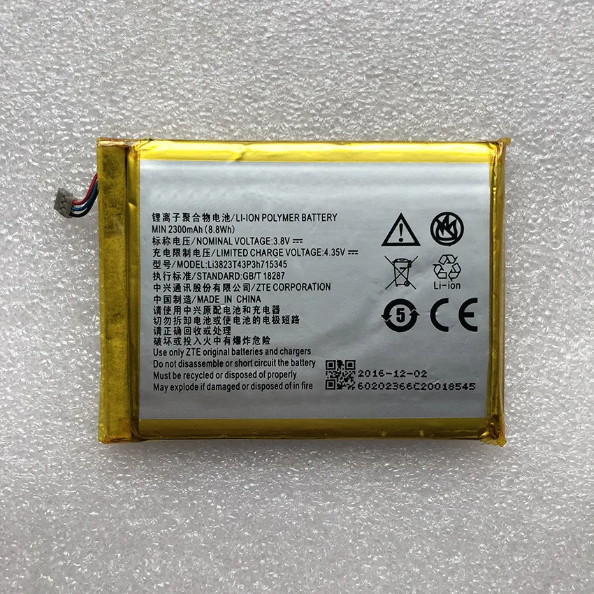 

high quality mobile phone battery LI3820T43P3H715345/LI3823T43P3H715345 for ZTE Grand S Flex with good quality