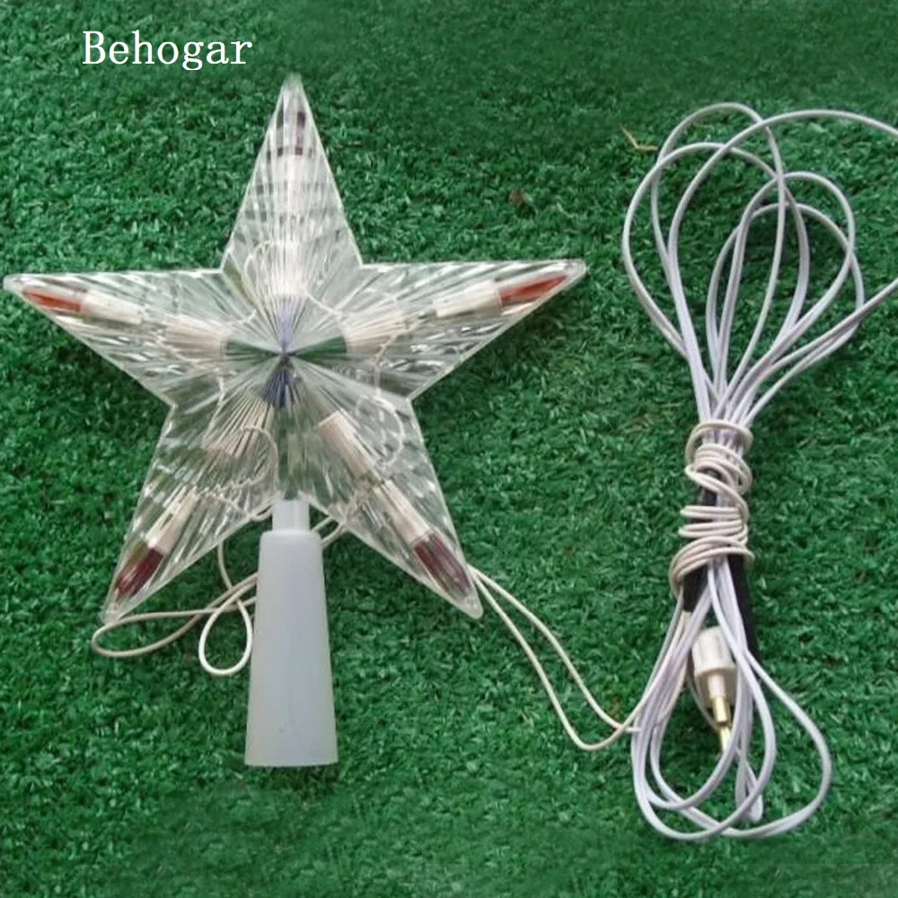 behogar led color changing lamp christmas led light christmas tree topper