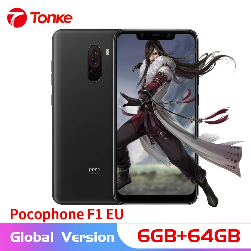 

Global Version Xiaomi POCOPHONE F1 6GB RAM 64GB ROM Snapdragon 845 LiquidCool Technology 20MP Front Camera Quick Charge 3.0
