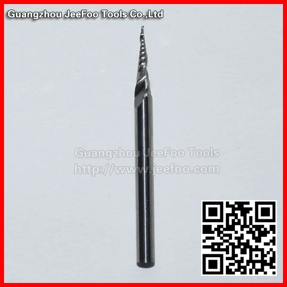 

3.175*12*0.5*40L One Flute Spiral Taper Cutter/ cnc engraving tools/One Flute Spiral Bit /Taper Bits