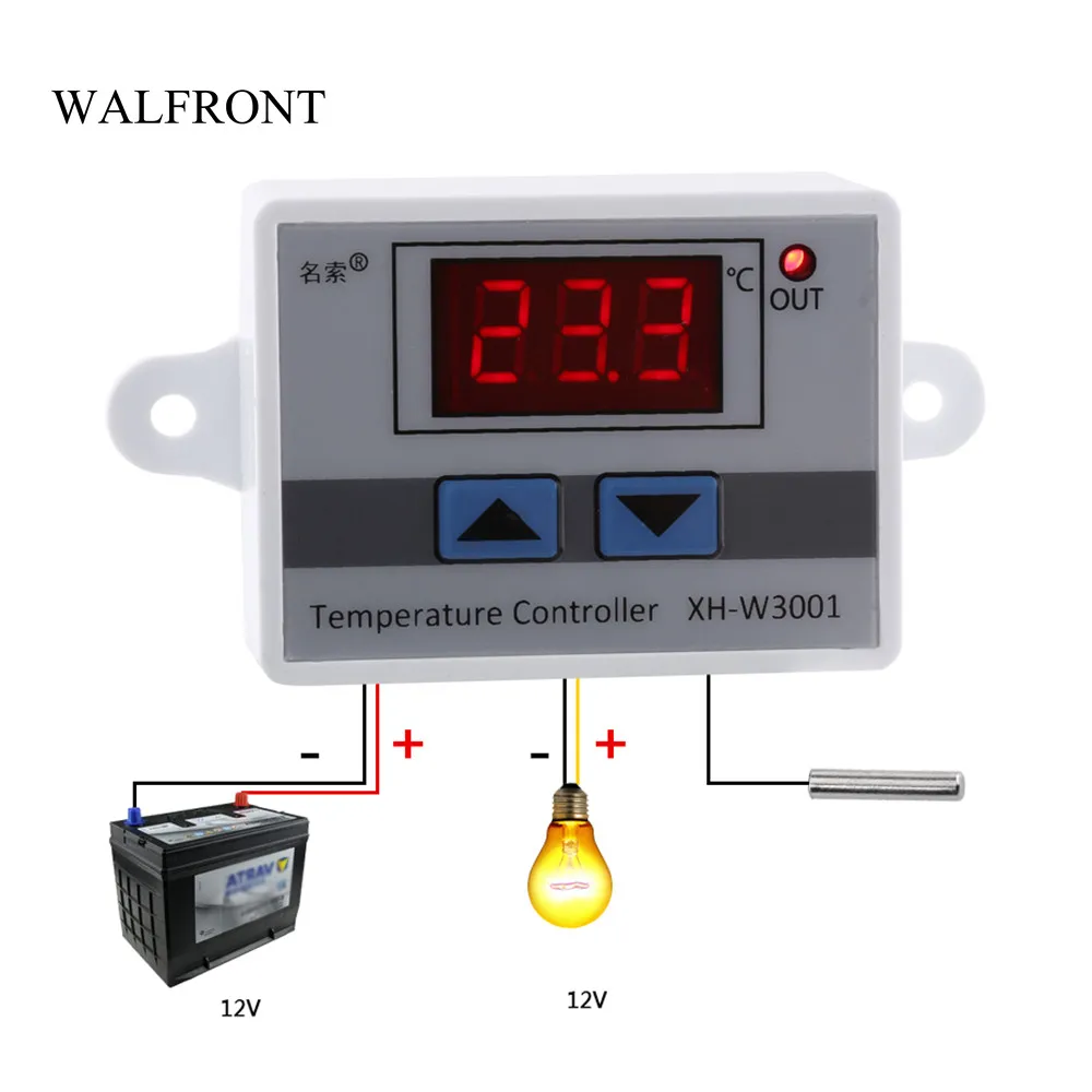 

WALFRONT Digital Thermostat Temperature Controller Switch High Accuracy Thermostat Regulator Sensor Temperature Control Tools
