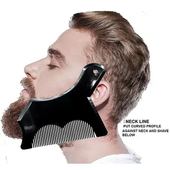 

Beard Comb Mutifunctional Beard Shaping Tools Beard Grooming Shaper Lineup Template