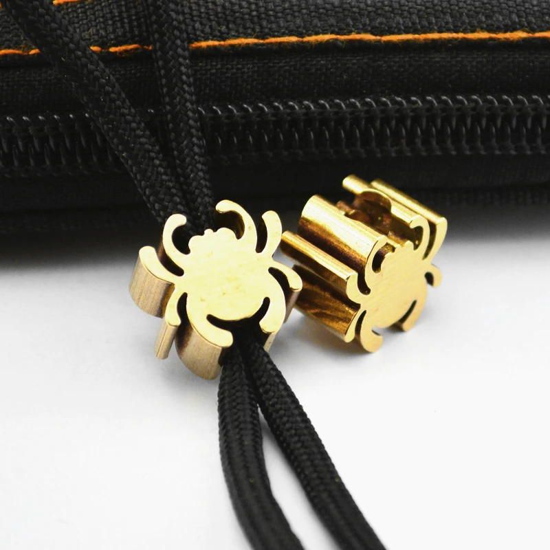 Diy-Knife-Beads-Material-Making-Knife-Handle-MICROTECH-Spider-Keychain-Pendant-EDC-Symbol-Brass-Knife-Lanyard (1)