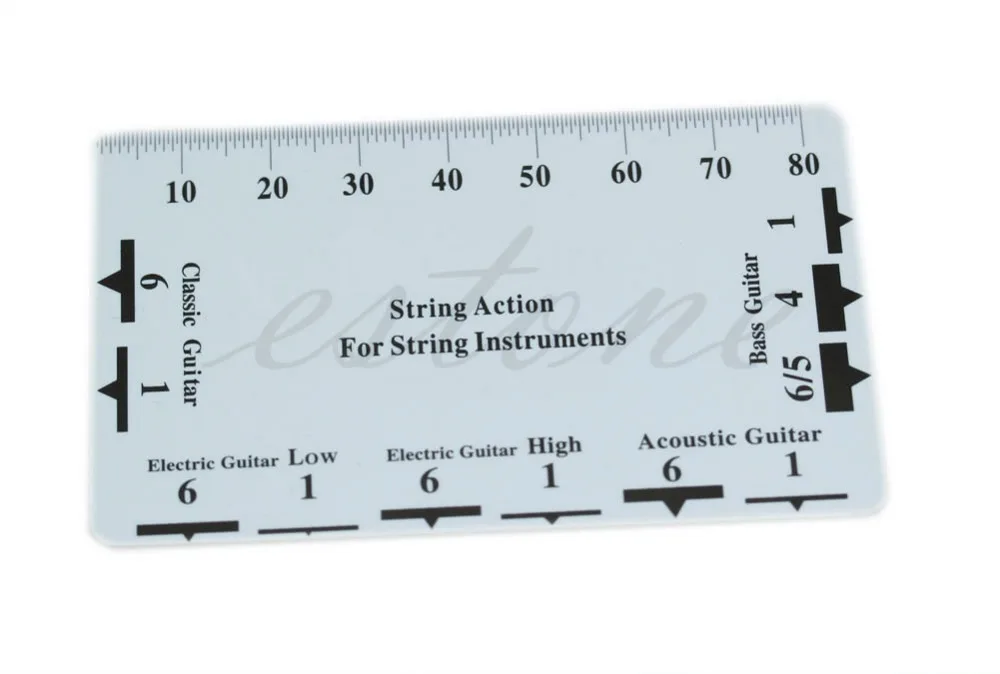 guitar bass fritz ruler string pitch ruler action ruler
