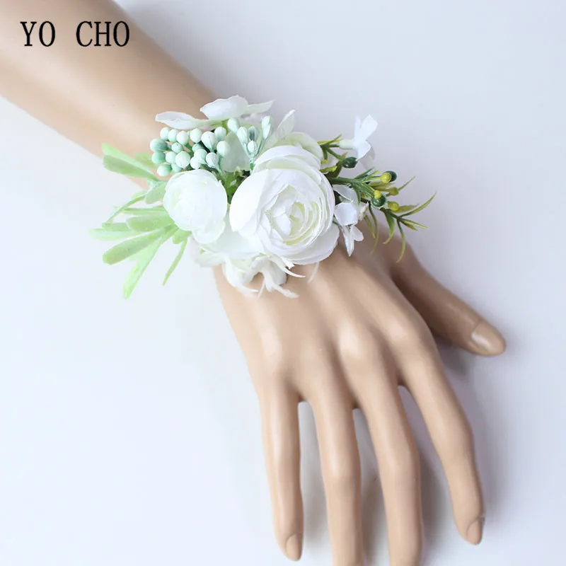 wrist flower bridesmaid wedding wrist corsage  (10)