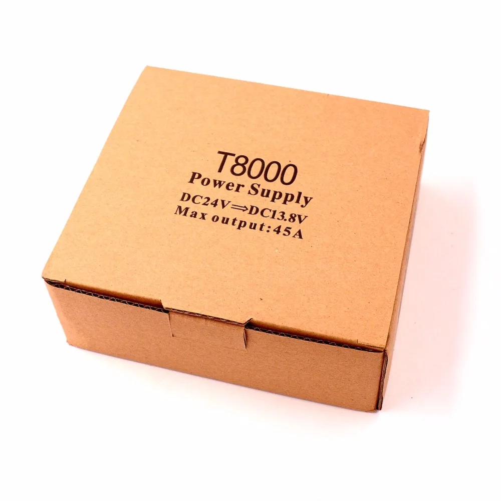 T8000 трансформатор 24 В до 13,8 В 45A источника питания Регулятор для автомобиля мобильной радиосвязи DC18V-40V вход DC13.8V 45A выходной адаптер