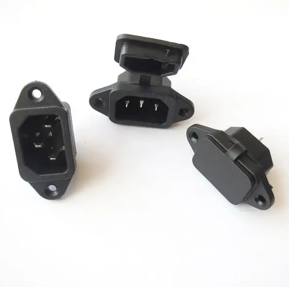 

1PCS AC10A 250Vcover power socket male socket with ear product socket waterproof dustproof socket