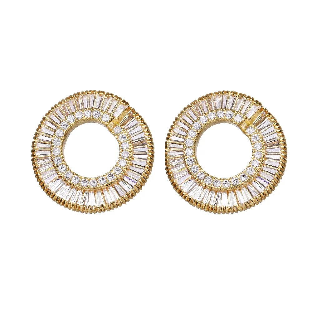 Bettyue, опт, витиеватый Шарм, AAA кубический циркон, три цвета, кольцевые Ювелирные серьги для женщин, модные свадебные подарки