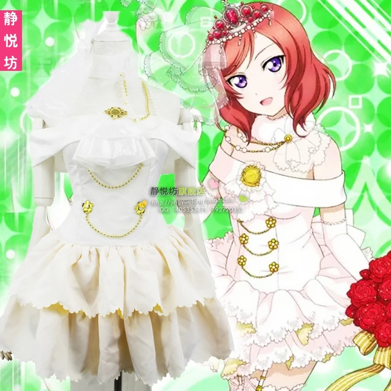 Горячее аниме LoveLive! Косплей Nishikino Maki COS хэллоуивечерние косплей свадьба Принцесса
