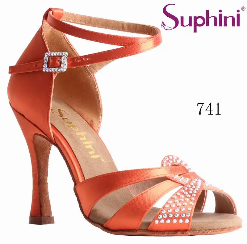 Free Shipping Suphini Classic Straps font b Salsa b font Dance font b Shoes b font