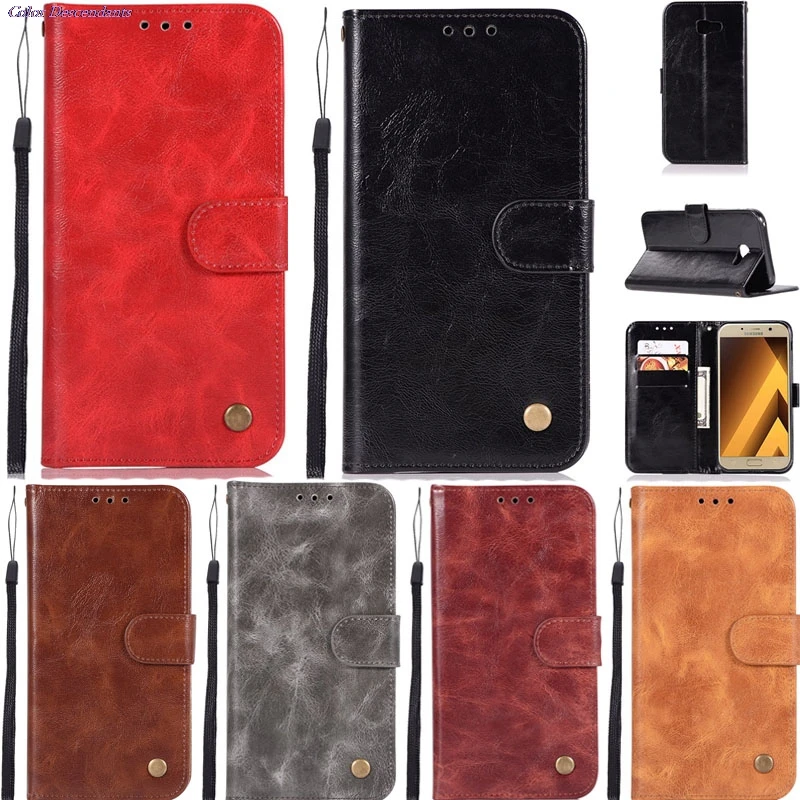 

Flip For Samsung Galaxy S8 Plus G955 G955FD S8Plus G955 FVintage leather case Drop-proof dustproof Soft comfortable TPU flipcase