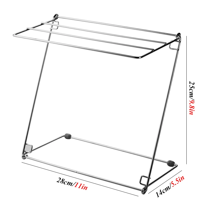 Складная стойка для полотенец из нержавеющей стали, 4 слоя кухонной мойки, сушилка для полотенец, органайзер, полка