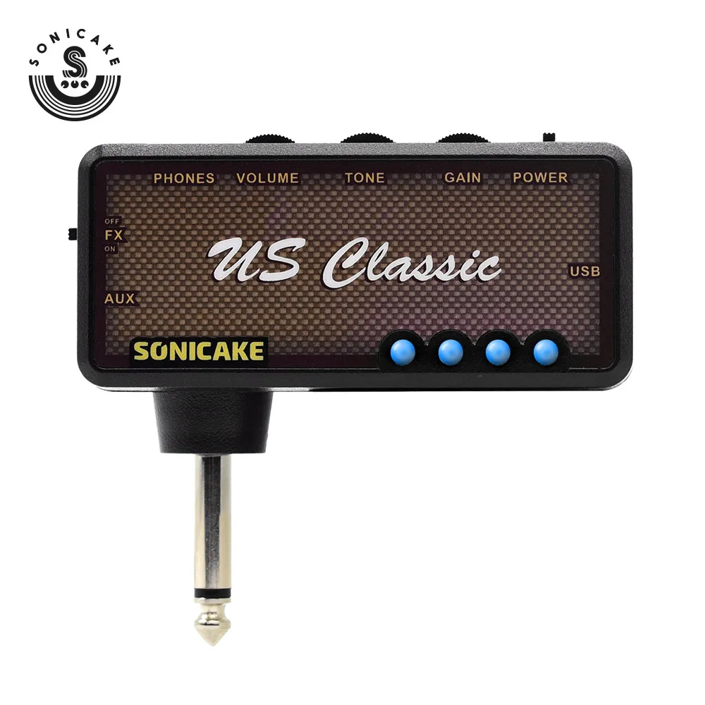 Электрическая гитара Sonicake Amphonix мини усилитель для наушников портативный USB