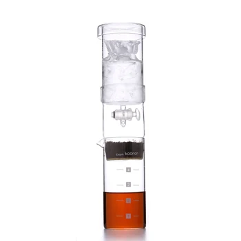 

15%Mini Portable Water Drip Coffee Pot Ice Cold Brewed Coffee Maker Glass Coffee Machine Iced Tea Pot with Drip Valve 400ml