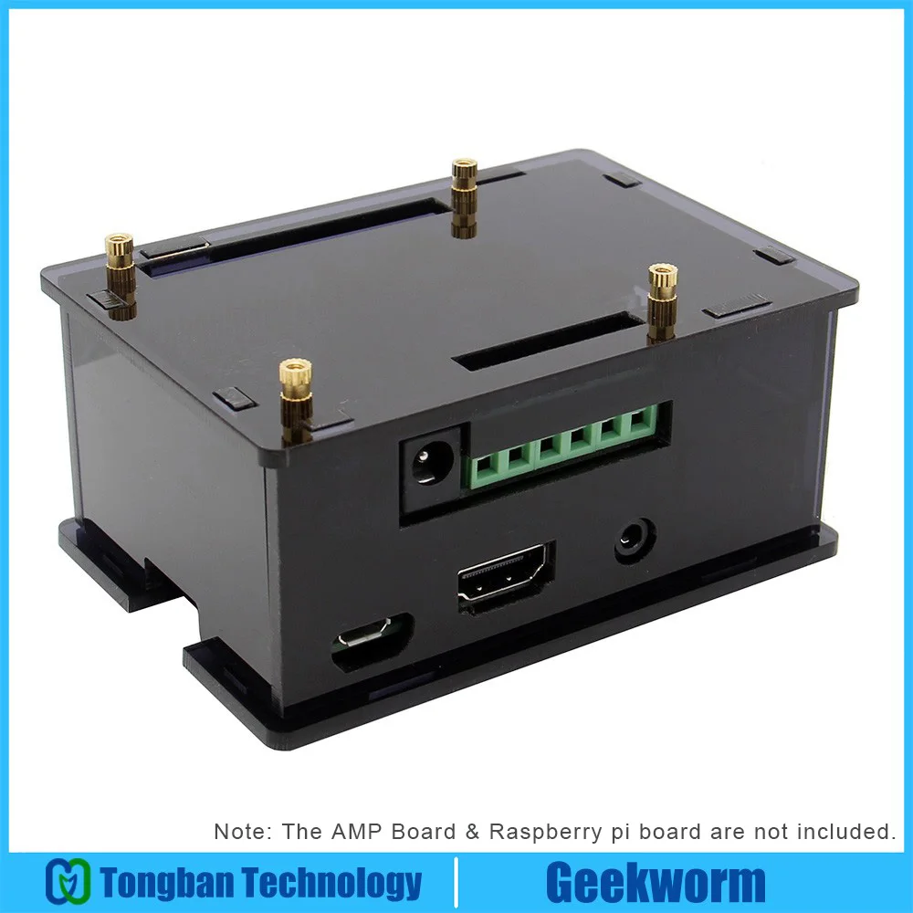 Акриловый чехол защитная коробка для Raspberry Pi Hi Fi усилительной платы и расширения