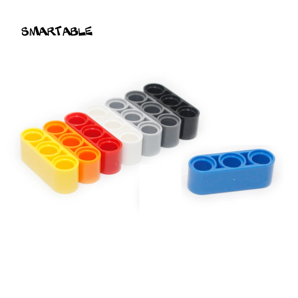 

Smartable Technic Liftarm 1X3 Thick Straight Building Block Part STEAM Toys For Kid Compatible Technic 32523 100pcs/lot