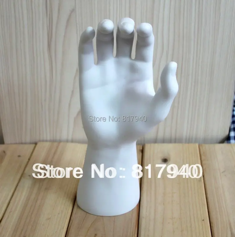 Высокое качество белый PE мужской манекен рука для часов/перчатки дисплей, манекен руки