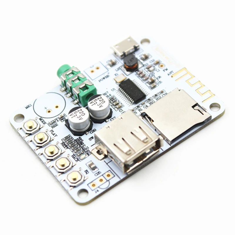 USB wireless bluetooth audio receiver board MP3 music computer