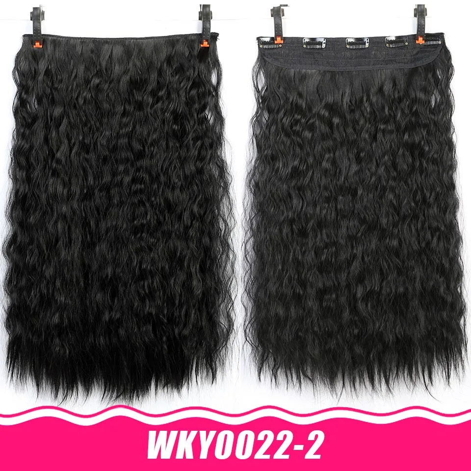 2" Водная волна длинные кудрявые 5 зажим для наращивания волос термостойкие синтетические 9 цветов для женщин наращивание волос AOSIWIG