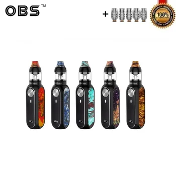 

Original OBS Cube Mini Kit Starter Kit 1500mAh Buit-in Battery with 3ml Vape Tank S1 Mesh 0.6ohm N1 Coil MTL E-cigarette Kits