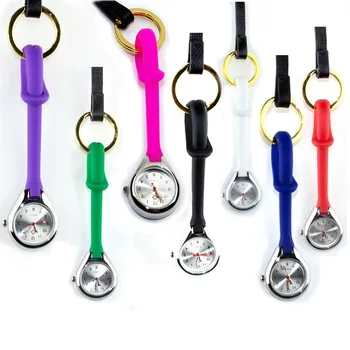 

loop Silicone nurse watch hanging doctor nursing gift watch Japanese movt high quality lapel hospital clock
