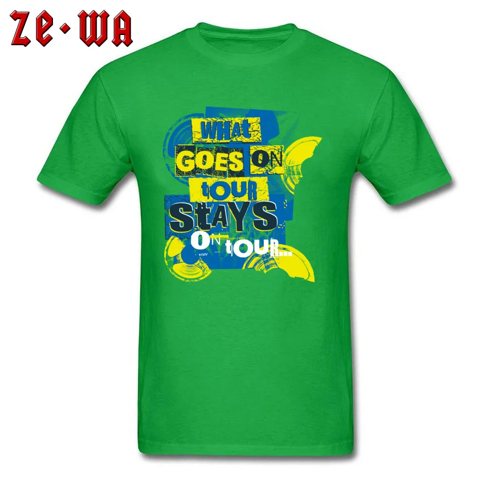 T shirt Men Green T Shirt Letter Print Tops Tour Holiday Funky Clothes Cotton Fabric Tees