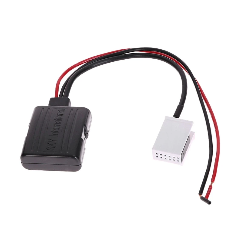 

Free shipping Hot New 1 Pc Auto Car Bluetooth Audio Adapter Receiver Aux 12 Pins Adapter Speaker A2DP For BMW High Quality