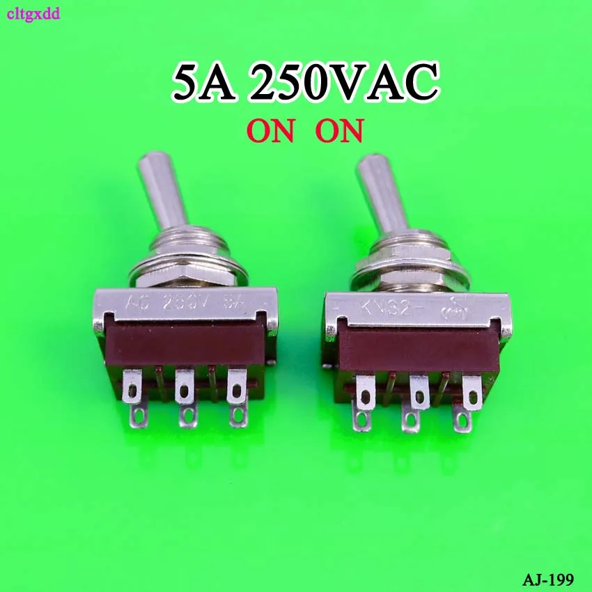 Cltgxdd 1 шт. кнопочный переключатель KN32 и клавишный вкл.-ВКЛ. 6 pin 2 way DPDT 5A AC 250V |
