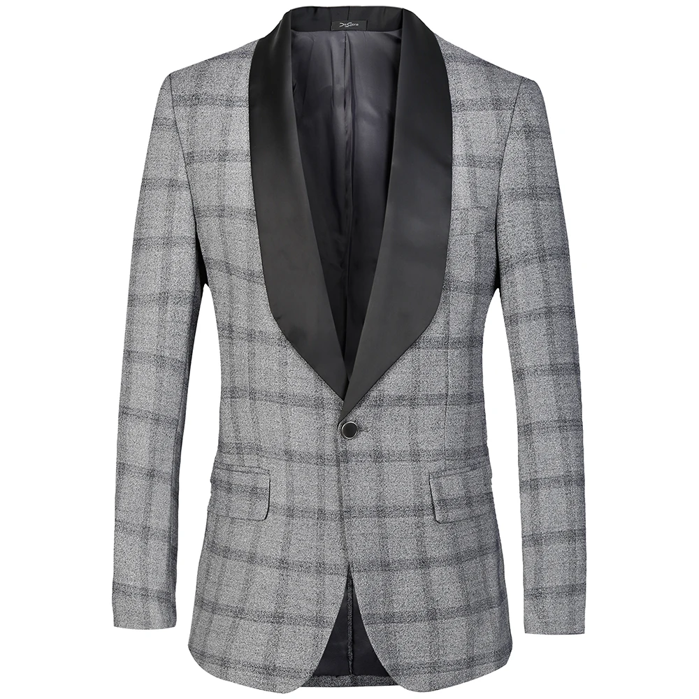 PAULKONTE Men Mostly Male Dress Jacket Slim Fit Male Blazer Luxury Brand Designer Plaid Suit Homens Suit Classic Men's Jacket PAULKONTE Men Mostly Male Dress Jacket Slim Fit Male Blazer Luxury Brand Designer Plaid Suit Homens Suit Classic Men's Jacket