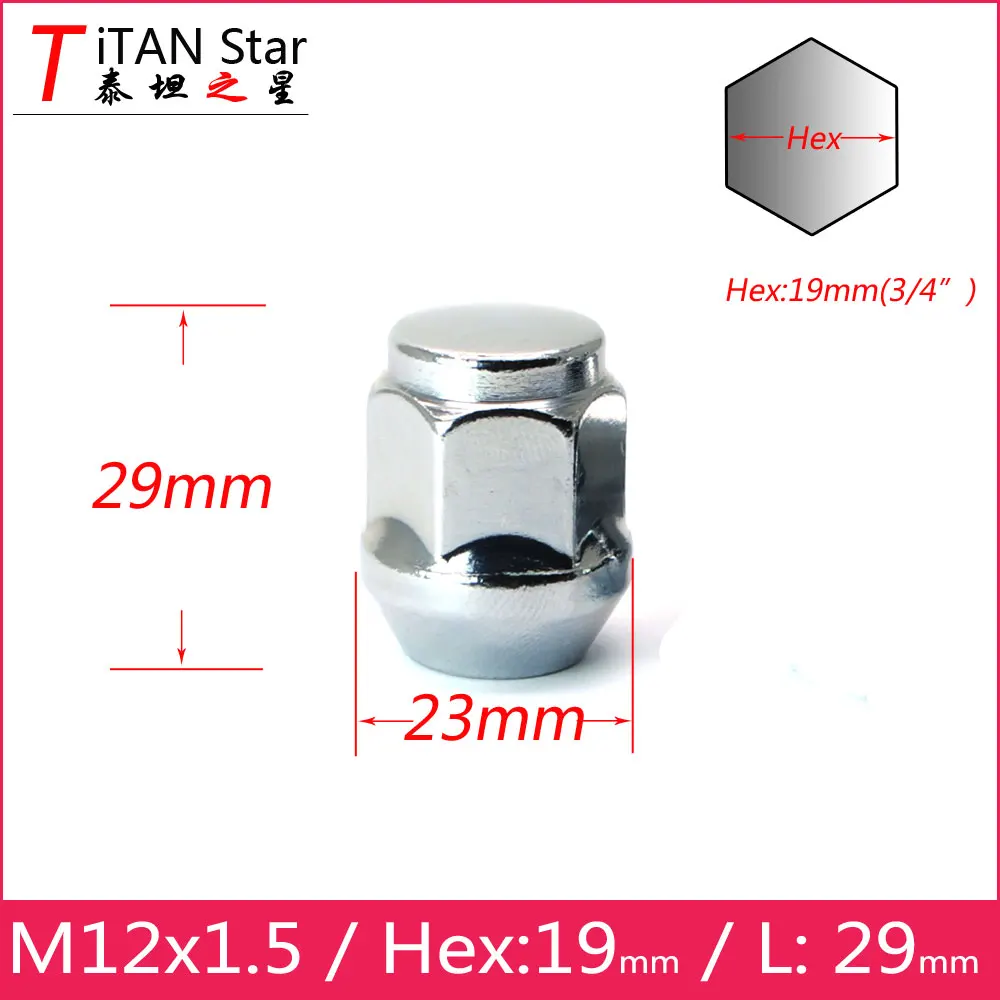20 шт. 19 мм M12 x 1 5 гайки сплав колеса для FORD FIESTA FOCUS Turnier Buick Excelle Cruze Sail Mondeo ecosport|m12 1.5|nut