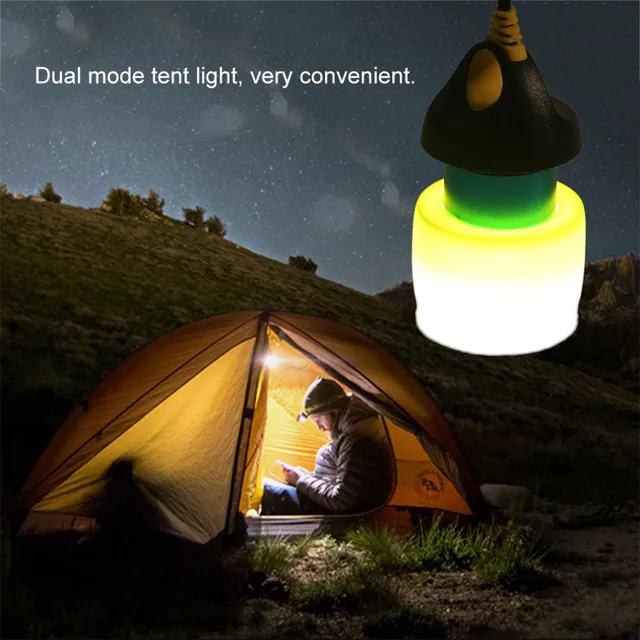 1pc Portable Dual Mode Waterproof Led Usb Camping Tent Light Outdoor 1pc Portable Dual Mode Waterproof Led Usb Camping Tent Light Outdoor Hanging Lamp Night Bulb 200 Lumens