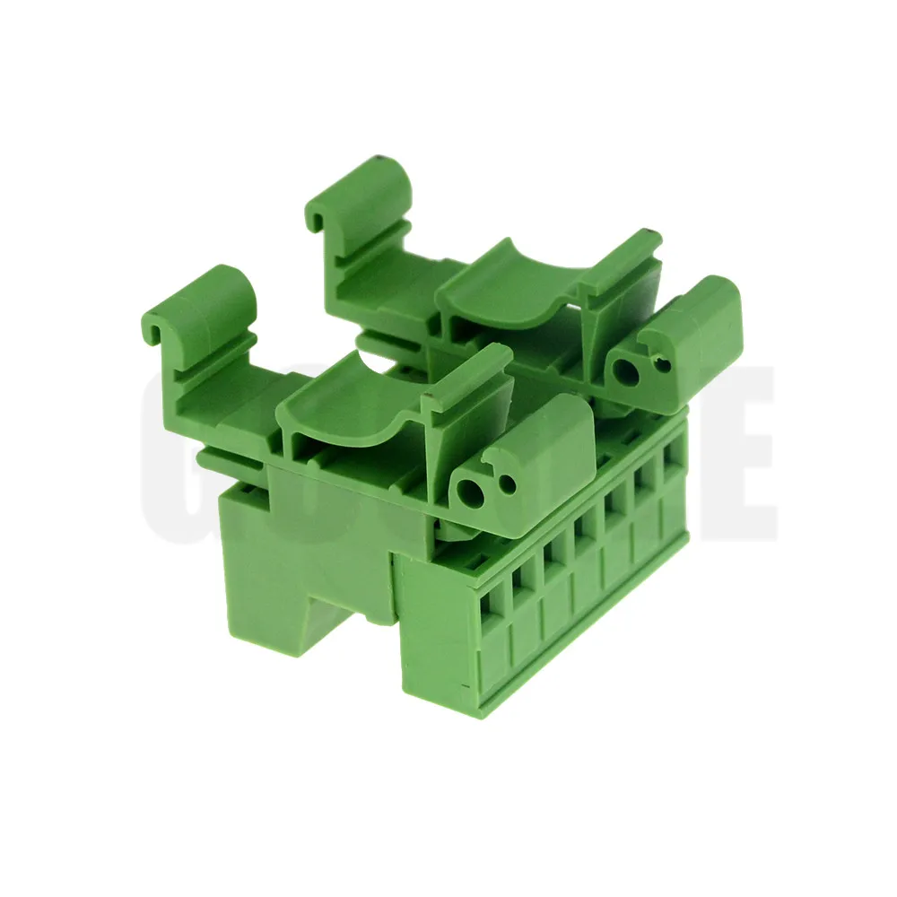 1sets 2-9pin Pitch 5.08mm Screw Plug-in Terminal Blocks connector Din Rail Mounting instead 2EDG-UKR-5.08mm Rail terminal block