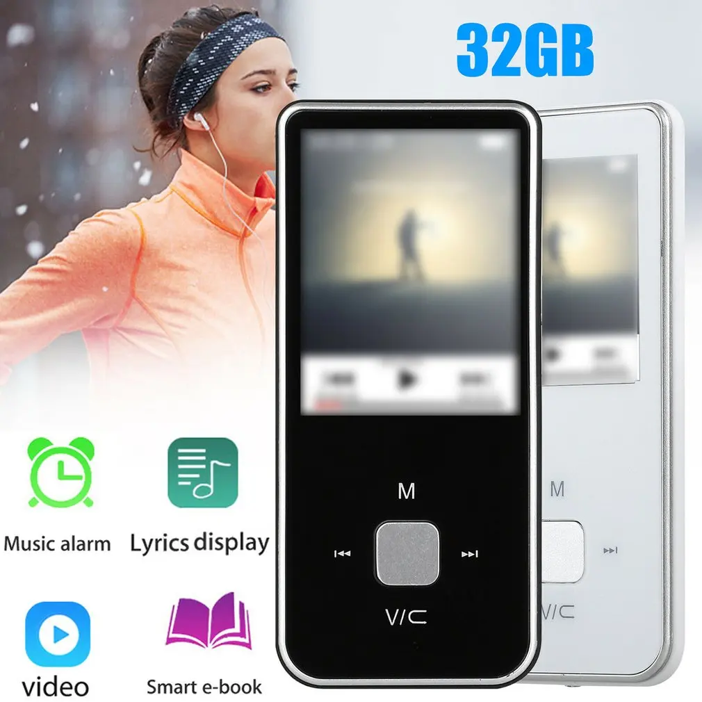 2019 новый портативный цветной экран HiFi MP3 музыкальный плеер с FM без потерь звук диктофон до 32 Гб MP4 плеер