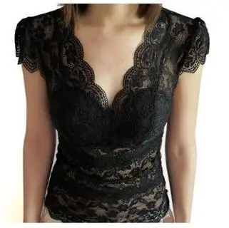 Summer new Korean Joker sexy v-neck lace With padding render tanks 2colors Free shipping | Женская одежда