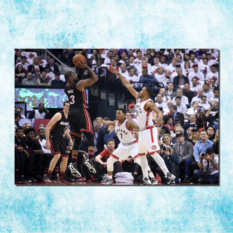 

Dwyane Wade Baskerball Super Star Art Silk Canvas Poster 13x20 24x36 inch Picture For Living Room Decor (more)-2