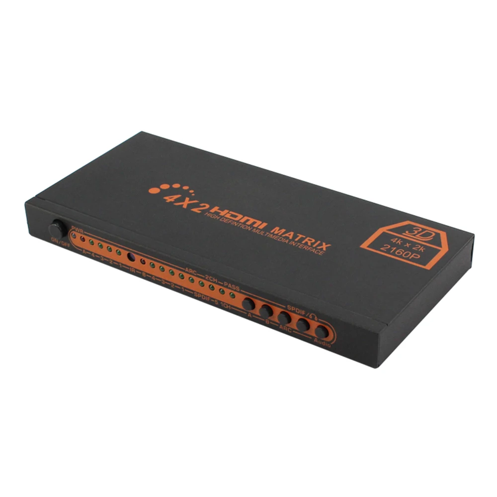 

KVM HDMI Matrix 4X2 4in2 Out 4x2 HDMI Matria 4 Channel HD Switch Splitter