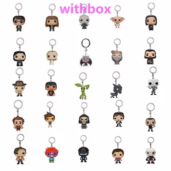 Keychain Action Toy Figures Game Of thrones Harri Potter Fantastic Beasts Pocket hot Keychains Model Doll Collectible Toys