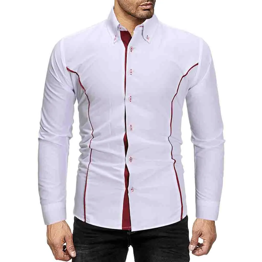 Размера плюс мужские рубашки с длинным рукавом Уличная Рубашка мужская белая гавайская рубашка платье льняные мужские рубашки Повседневная приталенная Одежда Camisa