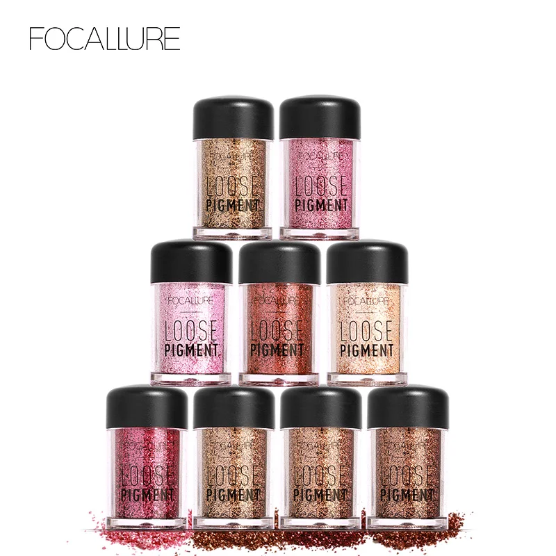 Тени для век FOCALLURE 18 цветов блестящие тени Хорошо пигментированные