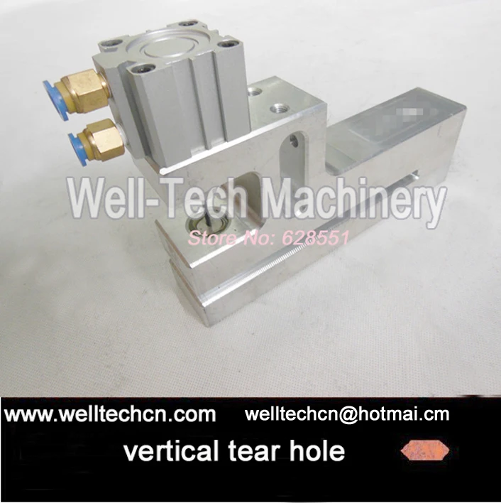 Pneumatic V cut Tear Notch Punch for Packaging Bag Punch hole for