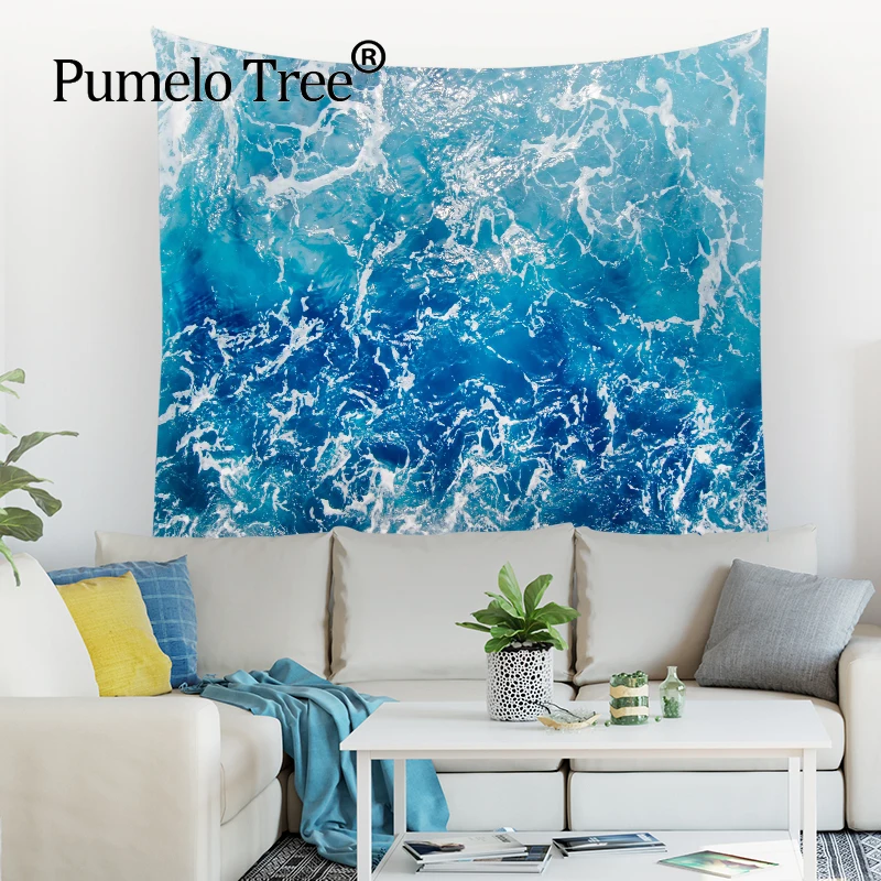 

Ocean Beach Tapestry Plain Wall Tapestry Palm Tree Ocean Decorations Theme Sea Boho Decor Custom Tapestry Wall Hanging