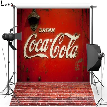 

MEHOFOTO Red Wall Vinyl Photography Background For Wedding Brick Ground New Fabric Flannel For Children photo studio 2137