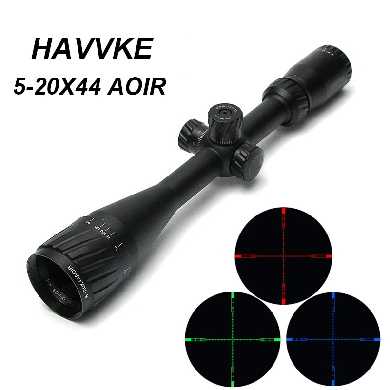 

HAVVKE 5-20X44 AOIR Riflescopes Hunting Scopes Long Eye Relief Scope Tactical Optical Rifle Scopes Sniper Scope