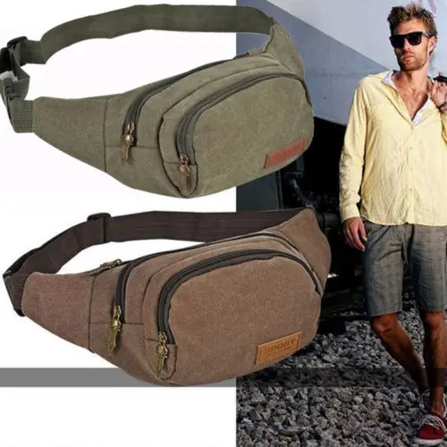 

Durable Men Fanny Waist Storage Bags Pack Belt Hip Bum Military Tactical Running Bag Pouch