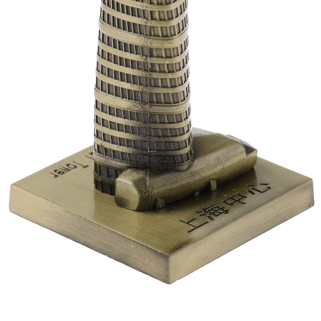 SHANGHAI TOWER CHINA ARCHITECTURE BUILDING REPLICA COLLECTIBLE SOUVENIR 4''