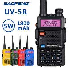 BaoFeng UV-5R Любительская рация 5 Вт VHF/UHF Professional uv 5r двухстороннее радио портативный Communicator CB станции трансивер