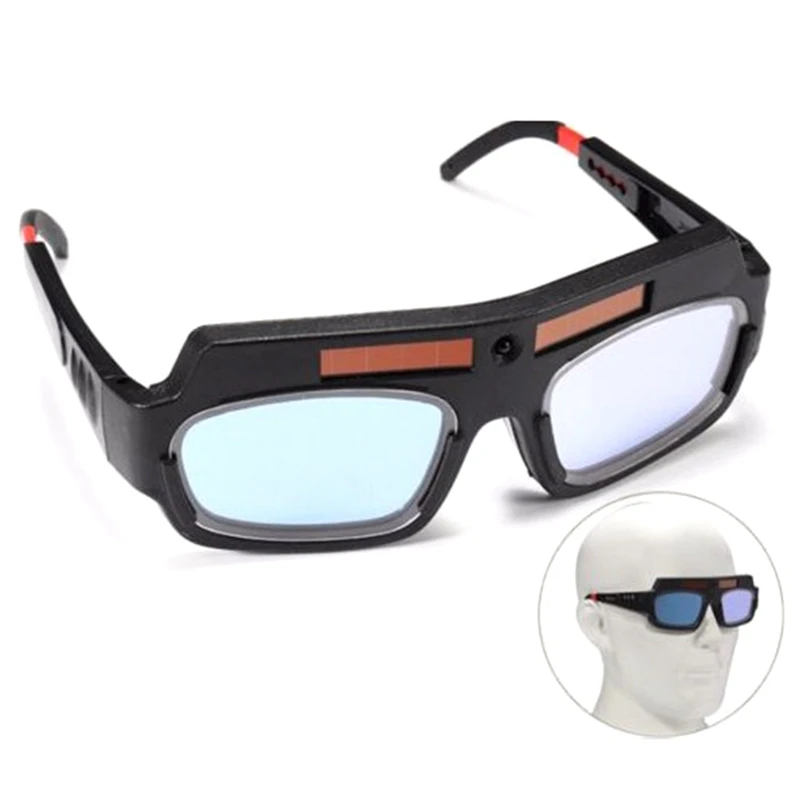 

Solar Powered Auto Darkening Welding Mask Welder Glasses Arc Pc Lens Great Eye Welding Protection Welder Anti-glare Goggles