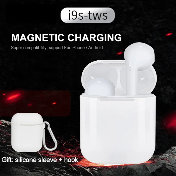 

I9 I9S TWS Wireless Earphone Portable 5.0 Bluetooth Headset Invisible Earbud for all smart phone