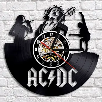 

Rock Band CD Wall Clock Modern Design Music Lover Classic CD Watch 3D Decorative Retro Style Vinyl Record Wall Clocks Home Decor